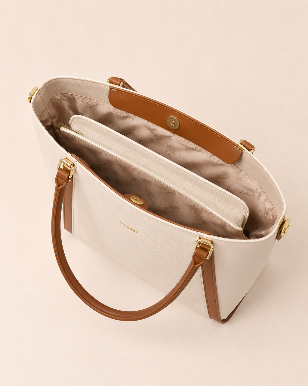 Sac VERSSE — Crème & Camel