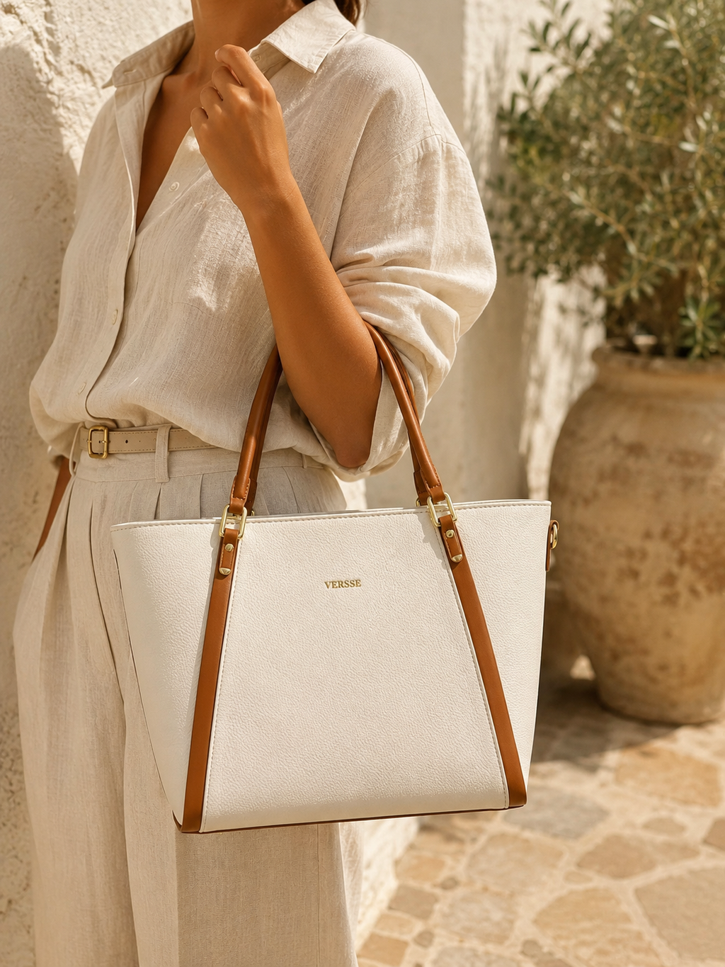 Sac VERSSE — Crème & Camel